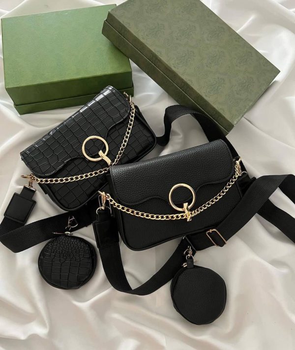 کیف مشکی گوشواره ای 15500