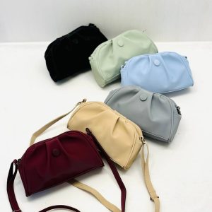 کیف چین دار دکمه دار